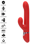 Intense Lele Multifuncional Vibrador Rotativo & Oscilação & Estimulação Vermelho