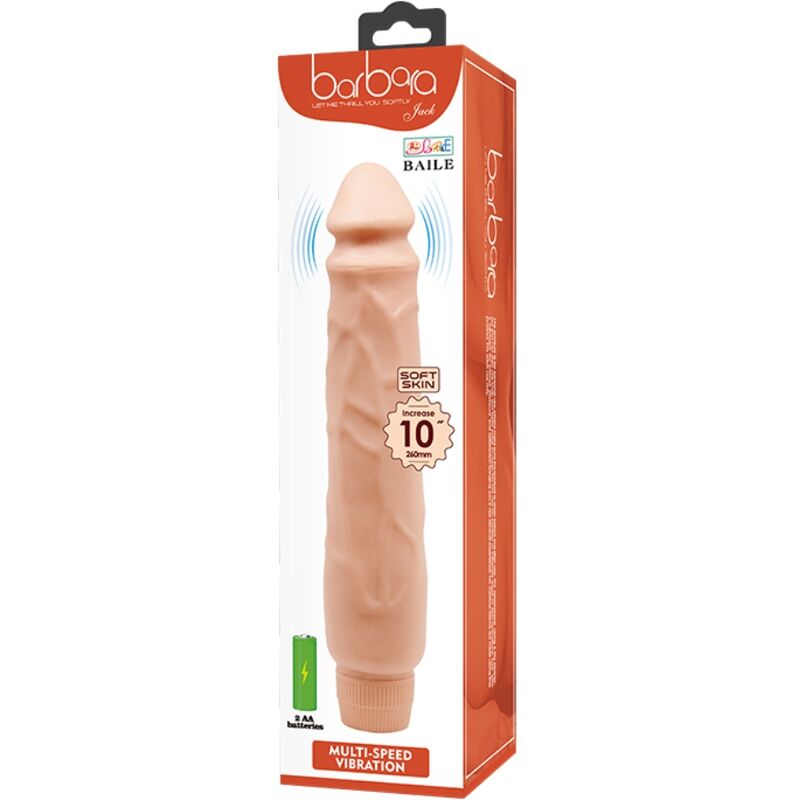 Baile Jack Vibrador Realista 26 cm Color Carne