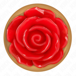 Kink -Plug Anal de Ouro Rosa Com Rosa Vermelha M