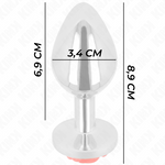 Kink -Plug Anal Rosa Vermelho Tamanho M