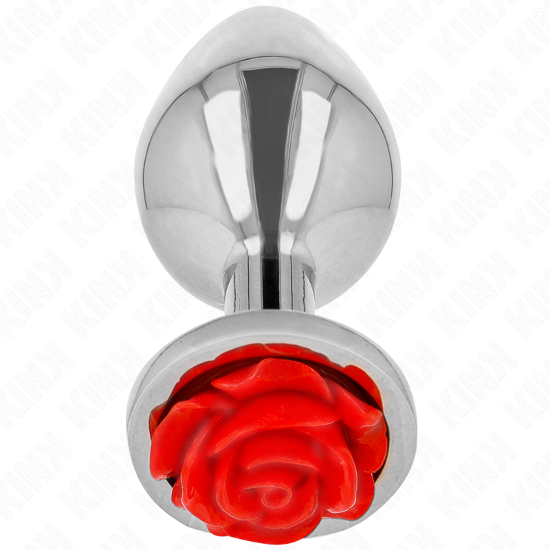 Kink -Plug Anal Rosa Vermelho Tamanho M