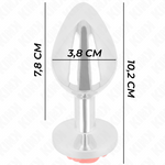 Kink -Plug Anal Rosa Vermelho Tamanho L