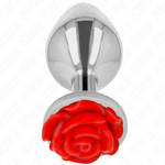 Kink -Plug Anal Rosa Vermelho Tamanho L