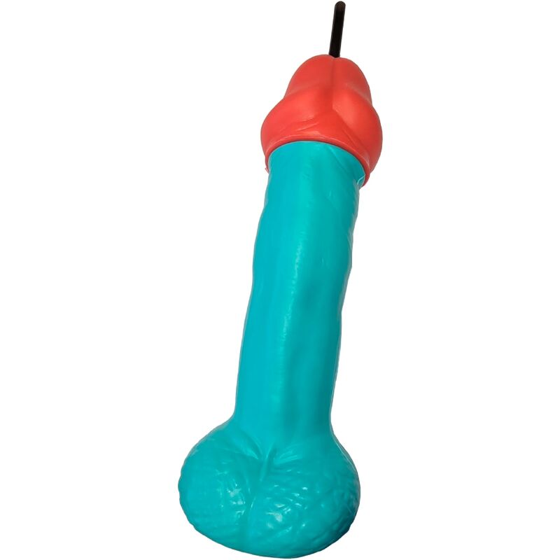 Diablo Picante - Vaso de plástico azul para el pene