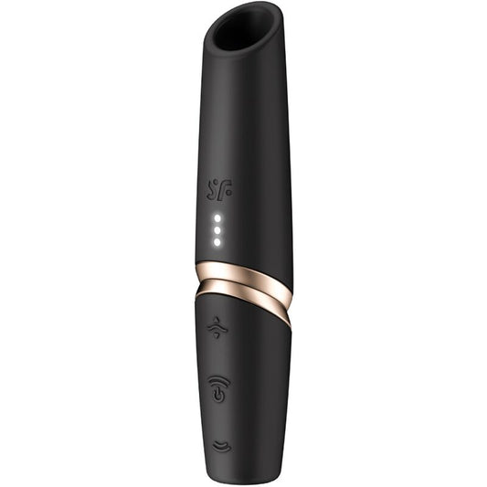 Satisfyer - Estimulador de Clitóris Perfect Kiss Wave Preto / Dourado