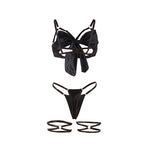 Subblime - 955199 Conjunto de Sutiã com Laço Preto Ajustável S/M