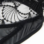 Subblime - 955229 Body Transparente Com Renda Oca Preto L/XL