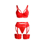 Subblime - 955250 Sutiã Bondage Vermelho com Conjunto de Liga S/M