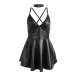 Subblime - 955380 Vestido Com Alças de Couro Preto L/XL