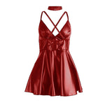 Subblime - 955397 Vestido Burdeos con Tirantes de Piel S/M