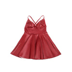 Subblime - 955397 Vestido Burdeos con Tirantes de Piel S/M
