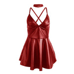 Subblime - 955397 Vestido Burdeos con Tirantes de Piel S/M