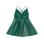 Subblime - 955441 Vestido Com Alças de Couro Verde L/XL