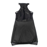 Subblime - 955489 Vestido Decote Halter Com Transparências Preto L/XL