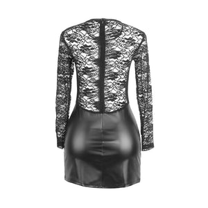 Subblime - 955601 Vestido Manga Comprida com Renda Preta L/XL