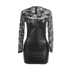 Subblime - 955601 Vestido Manga Comprida com Renda Preta L/XL