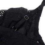 Subblime - 955618 Bodysuit de Renda Com Fecho de Baixo Preto S/M