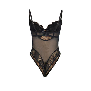 Subblime - 955625 Body de Renda com Fecho na Parte Inferior Preto L/XL