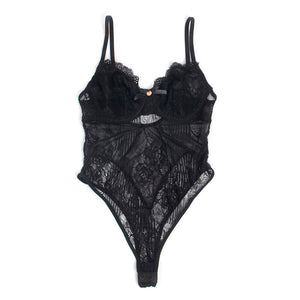 Subblime - 955625 Body de Renda com Fecho na Parte Inferior Preto L/XL
