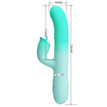 Pretty Love - Gigi Multifuncional Coelho Vibrador Aqua Verde