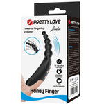 Pretty Love - Vibrador de Dedo Jordin 10 Vibrações Preto