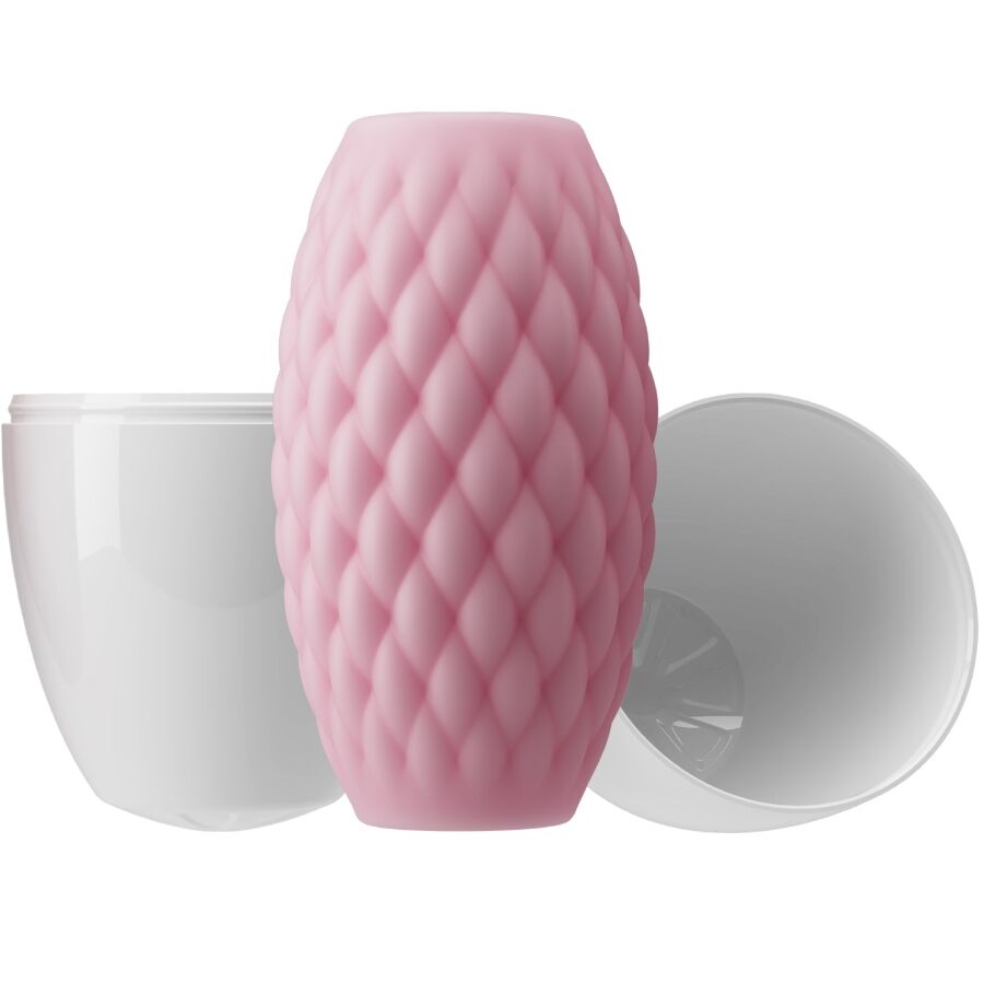 Pretty Love - Masturbador Masculino Silicona Athena Eros Rosa