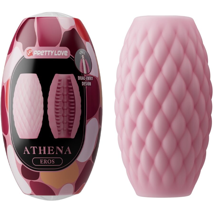 Pretty Love - Masturbador Masculino Silicona Athena Eros Rosa