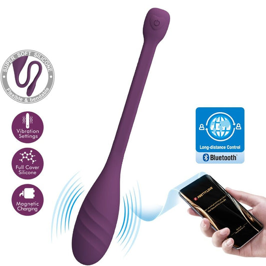 Pretty Love - Vibrador Controlado por Aplicativo Leviathan Roxo