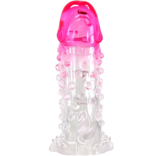 Pretty Love - Bainha de Ampliação Realista Wilford com Pênis em Relevo Rosa