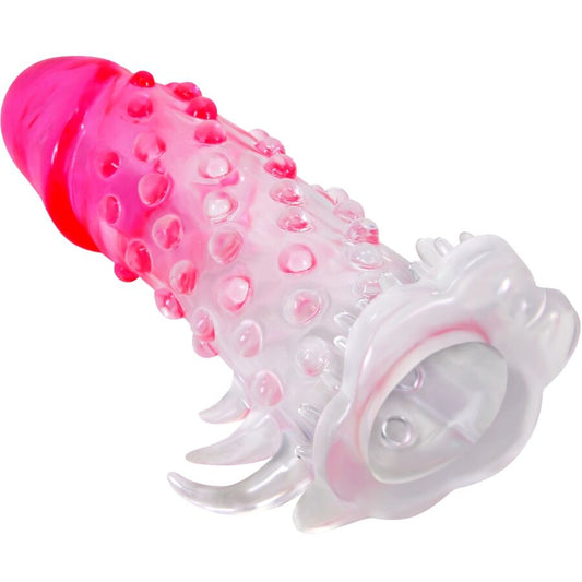 Pretty Love - Bainha de Ampliação Realista Wilford com Pênis em Relevo Rosa