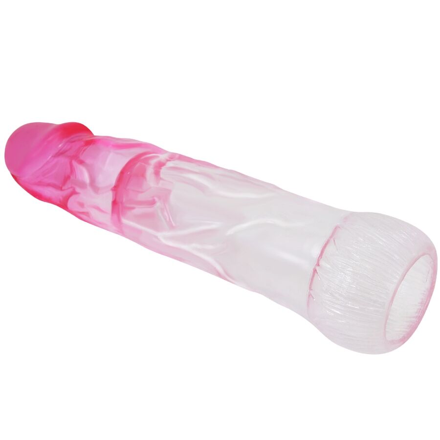 Pretty Love - Neron Realista 6 cm Funda de Alargamiento Para Pene Rosa