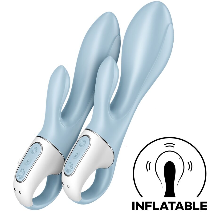 Satisfyer - Bomba de Aire Bunny 1 Conejo Inflable Vibrador Azul
