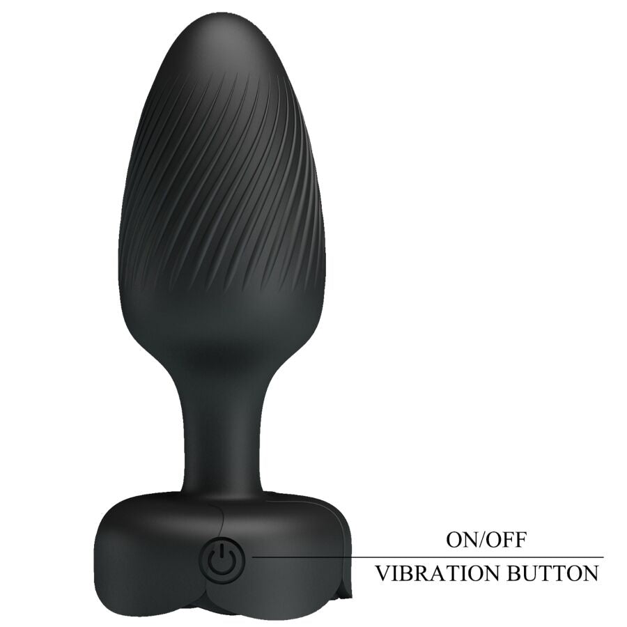Pretty Love - Varian AnalPlug Com Luz Led Preto 10,8 cm