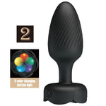 Pretty Love - Varian AnalPlug Com Luz Led Preto 10,8 cm