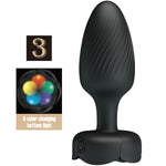 Pretty Love - OsbornPlug Anal Com Luz Led Preto 9,8 cm