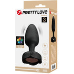 Pretty Love - OsbornPlug Anal Com Luz Led Preto 9,8 cm