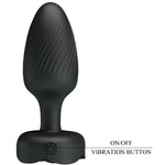 Pretty Love - OsbornPlug Anal Com Luz Led Preto 9,8 cm