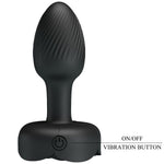 Pretty Love - OlmanPlug Anal Com Luz Led Preto 8,8 cm