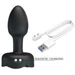 Pretty Love - OlmanPlug Anal Com Luz Led Preto 8,8 cm