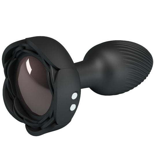 Pretty Love - OlmanPlug Anal Com Luz Led Preto 8,8 cm