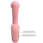 Pretty Love - Erynnyes Vibrador Punto G + Estimulador de Clítoris 10 Vibraciones Rosa
