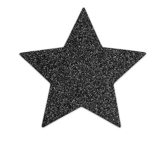 Bijoux - Indiscrets Black Star Flash Nipple Caps