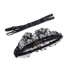 Subblime - 957483 Conjunto de Sutiã e Liga de Renda Preto S/M