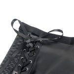 Subblime - 957582 Conjunto de sujetador y falda de cuero negro S/M