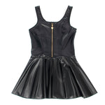 Subblime - 957674 Vestido de Couro com Zíper de Coração Preto L/XL