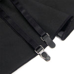 Subblime - 957704 Vestido de Cuero con Cremallera de Encaje Negro S/M