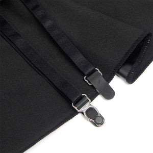 Subblime - 957711 Vestido de Couro com Zíper de Renda Preto L/XL