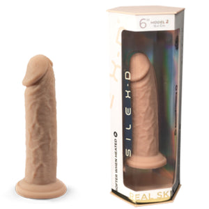 Silexd - Modelo de Pênis Realístico 2 Silicone Termorativo 15,4 cm