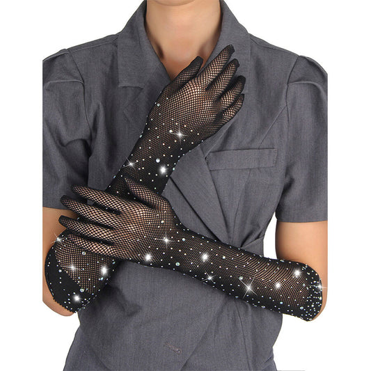 Subblime 957469 Luvas Shine Transparentes Pretas S/M