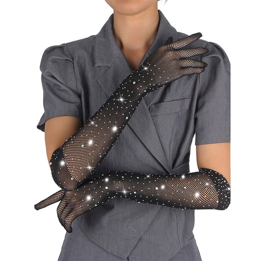 Subblime 957469 Luvas Shine Transparentes Pretas S/M